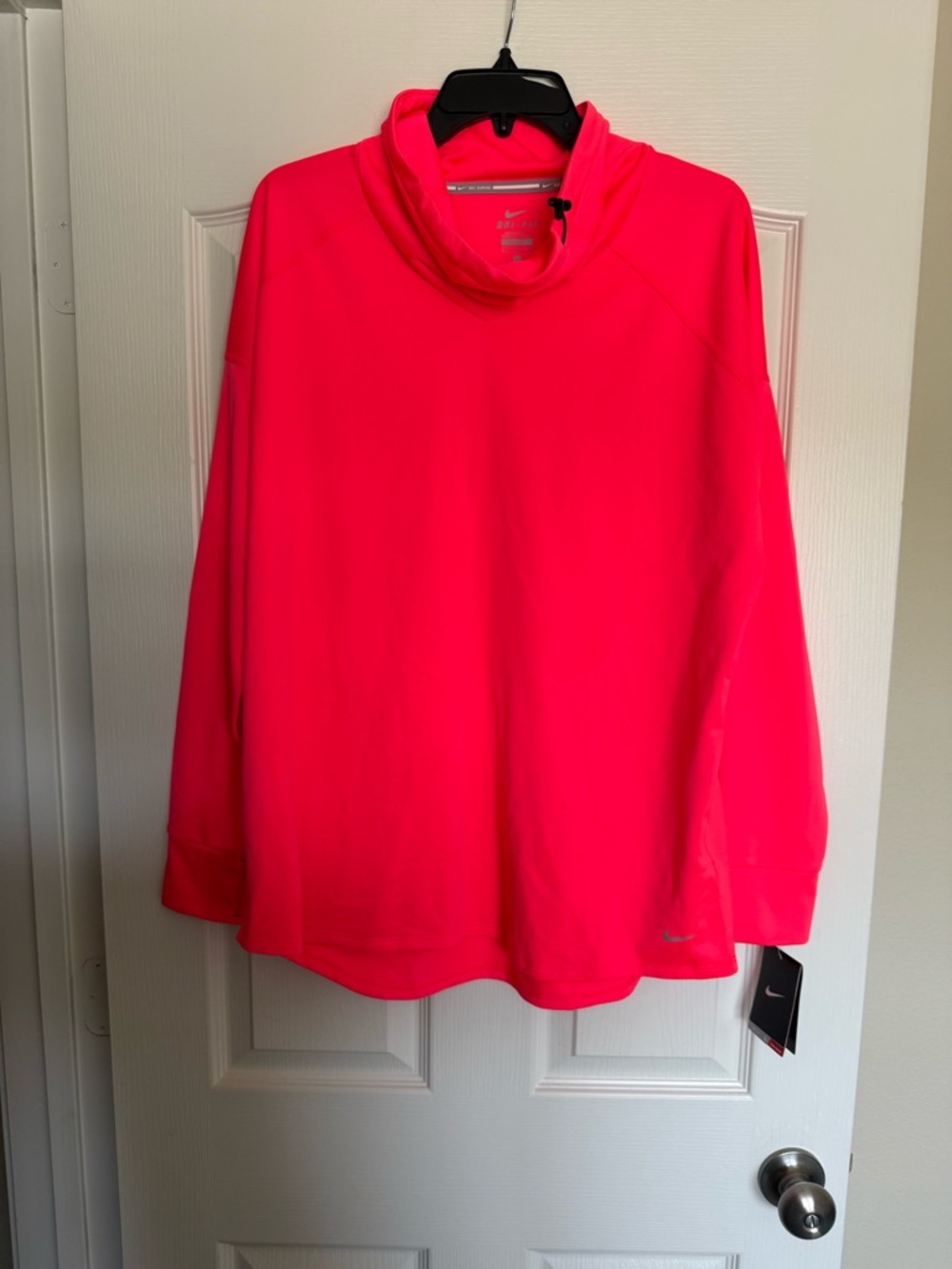 Nike Hot Pink Funnel Neck Pullover